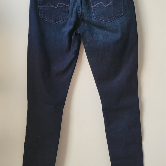 7 For All Mankind jeans gwenevere Size 26 Dark Denim - Picture 3 of 5